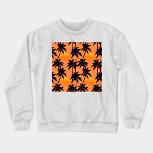 Tropical Sunset Palms Crewneck Sweatshirt